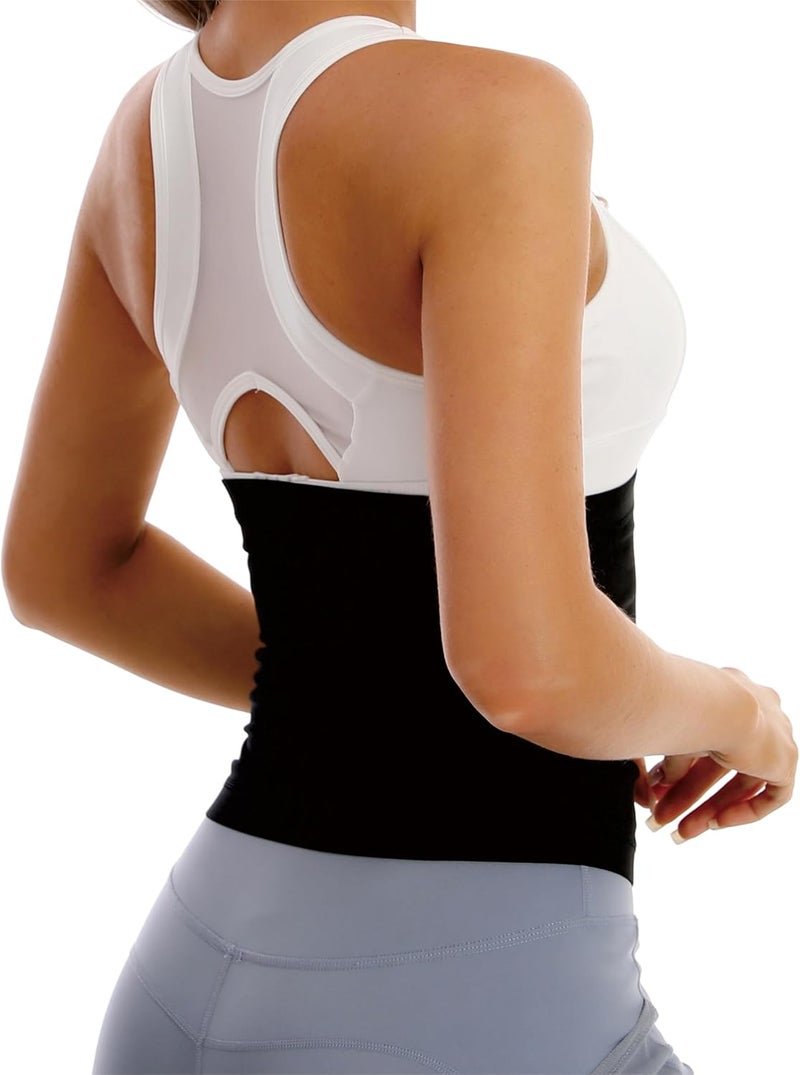 Dokelovy Sauna Suit Waist Trainer Band for Women Girls, Adjustable Waist Cincher Slimming Waist Trimmer for Lower Belly Fat - Image 2